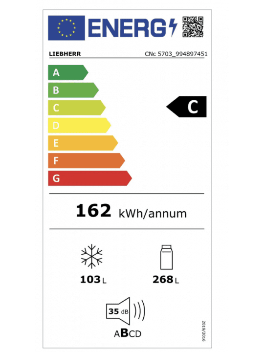 Hladilnik z zamrzovalnikom  CNc 5703 pure NoFrost LIEBHERR